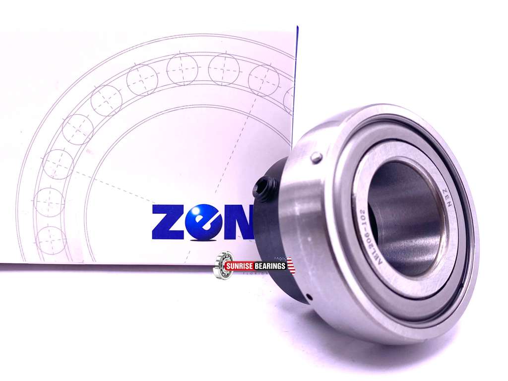 ZEN AEL206-102 LM Insert Ball Bearing for Housings YET206-102 1 1/8" ID