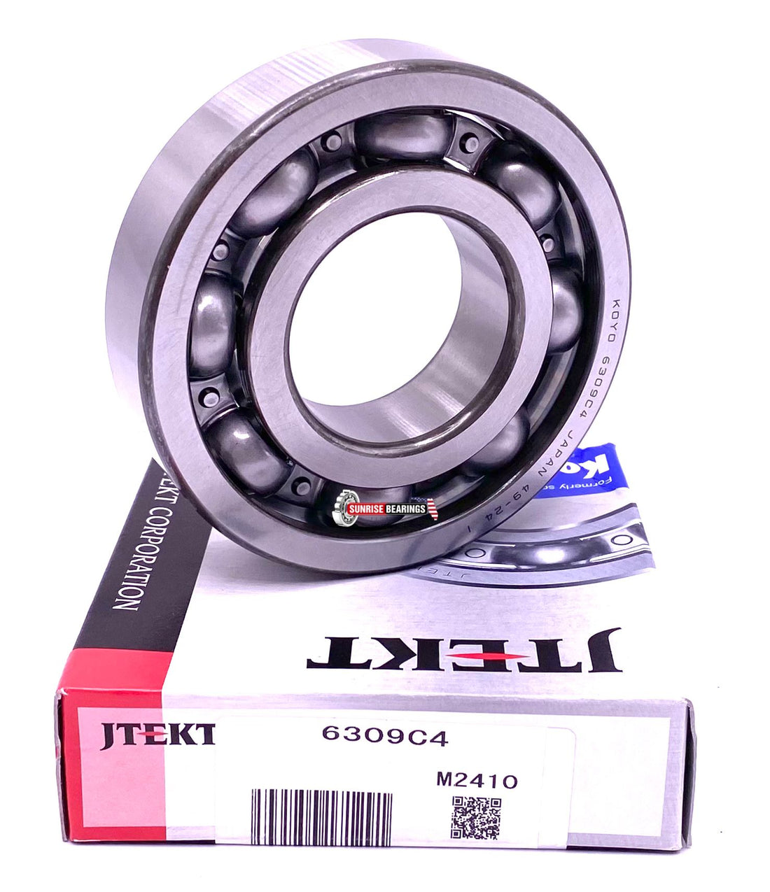 KOYO Japan 6309 C4 Deep Groove Ball Bearing, Open, No Seals 45x100x25 mm