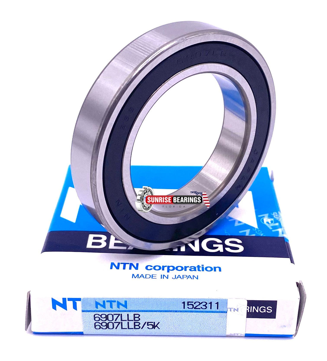 NTN JAPAN 6907 LLB Deep Groove Ball Bearing, Rubber Sealed 61907 35x55x10 mm