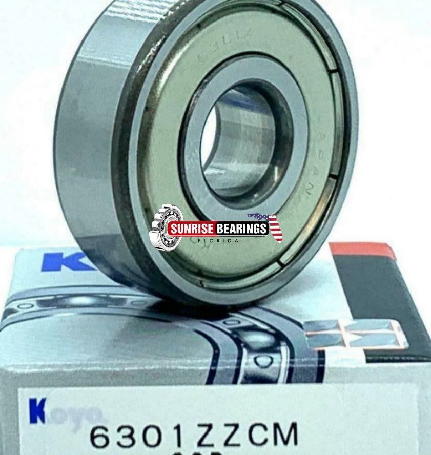 KOYO 6301 ZZ Deep Groove Ball Bearing, Metal Shielded  12x37x12 mm