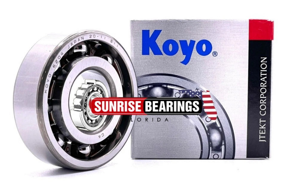 KOYO Japan 6204 C4 Ball Bearing, Metal Shielded, OPEN ONE SIDE 20x47x14 mm