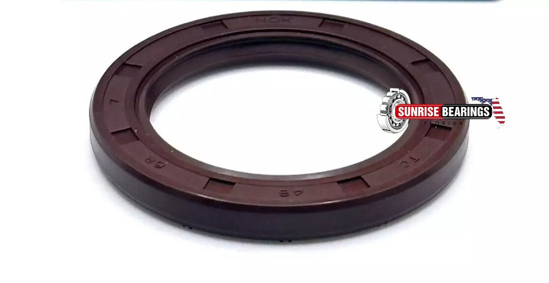 FPM/FKM OIL SHAFT ROTARY SEALS + STAINLESS STEEL SPRING 50x90x10 mm