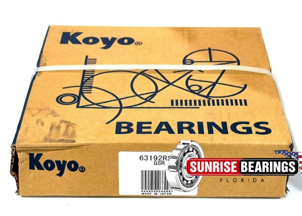 KOYO Japan 6319 2RS C3 Deep Groove Ball Bearing, Rubber Sealed 95x200x45 mm