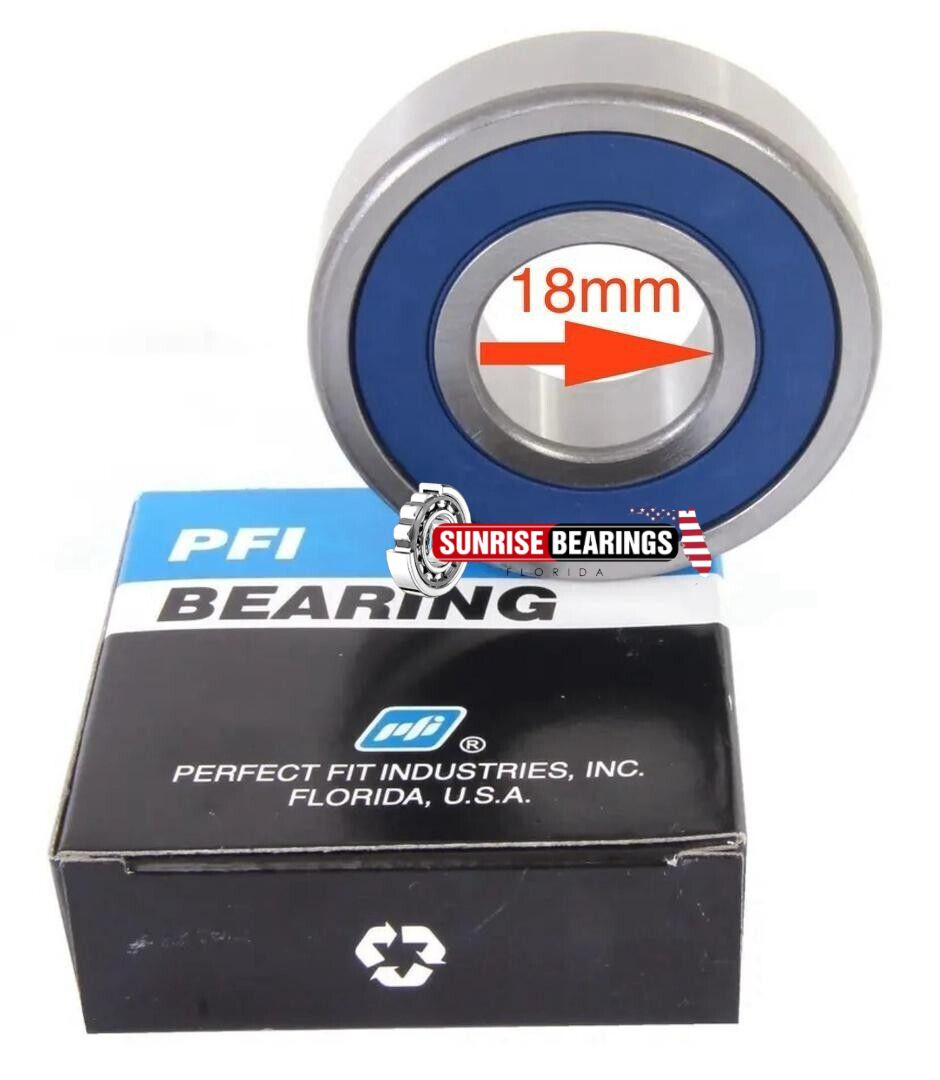 PFI 6203 RODAMIENTO DE BOLAS 2RS d18, ORIFICIO ESPECIAL SELLADO DE GOMA 18mm 18x40x12mm