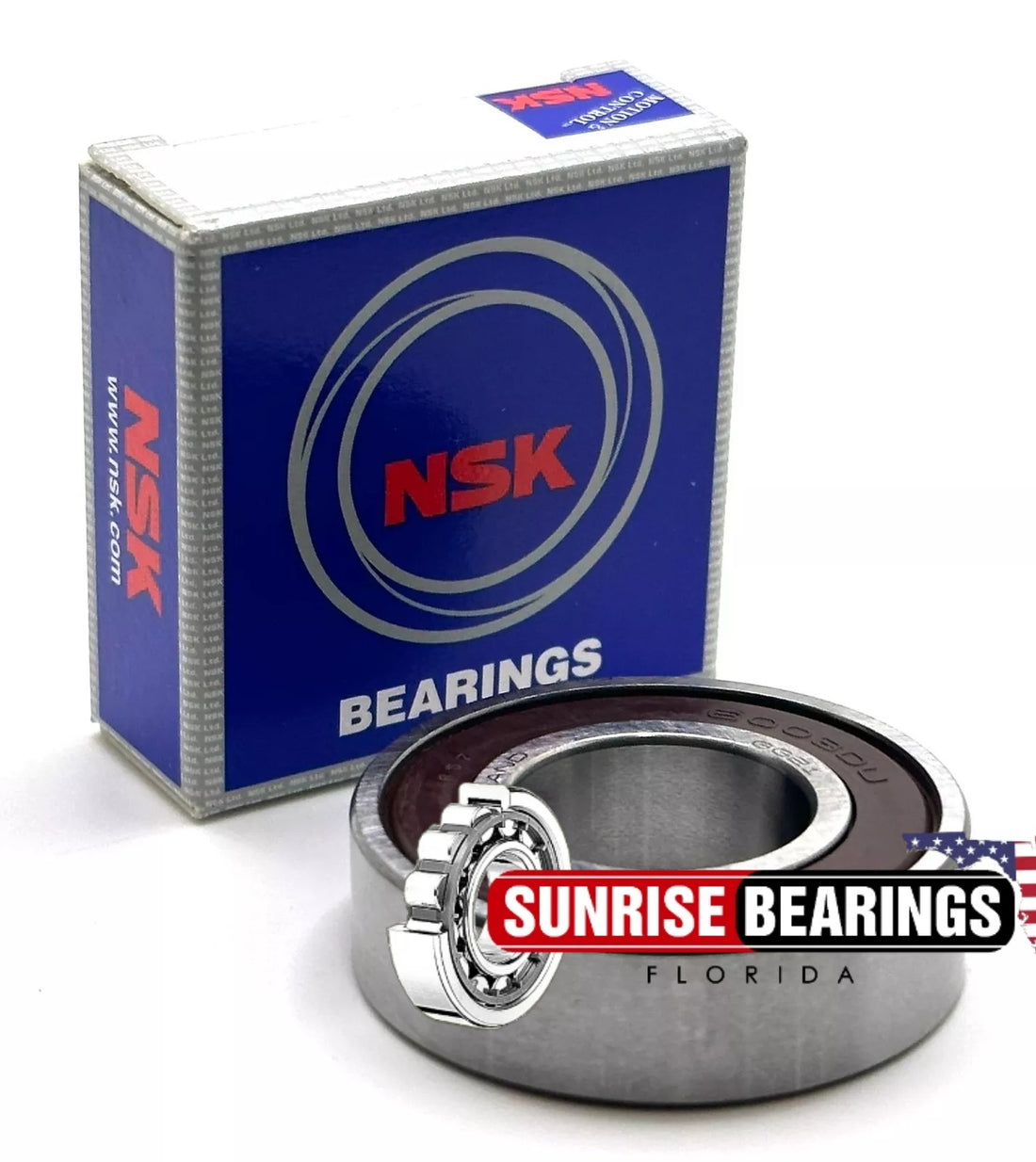 NSK  6003 DDU Deep Groove Ball Bearing, Rubber Sealed 6003 2RS  17x35x10 mm