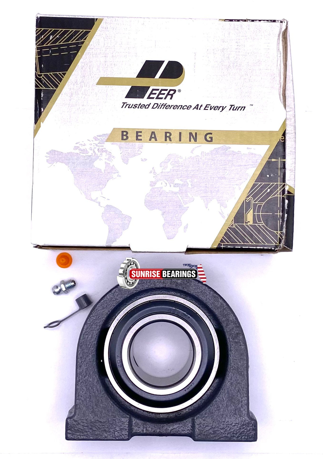 PEER UCPA207-23 Housing And Bearing Assembly 1.7/16"