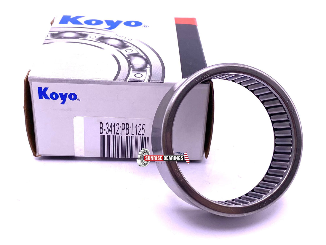 Koyo USA B3412 Needle Roller Bearing, Full Complement 2 1/8"x 2 1/2"x 3/4"