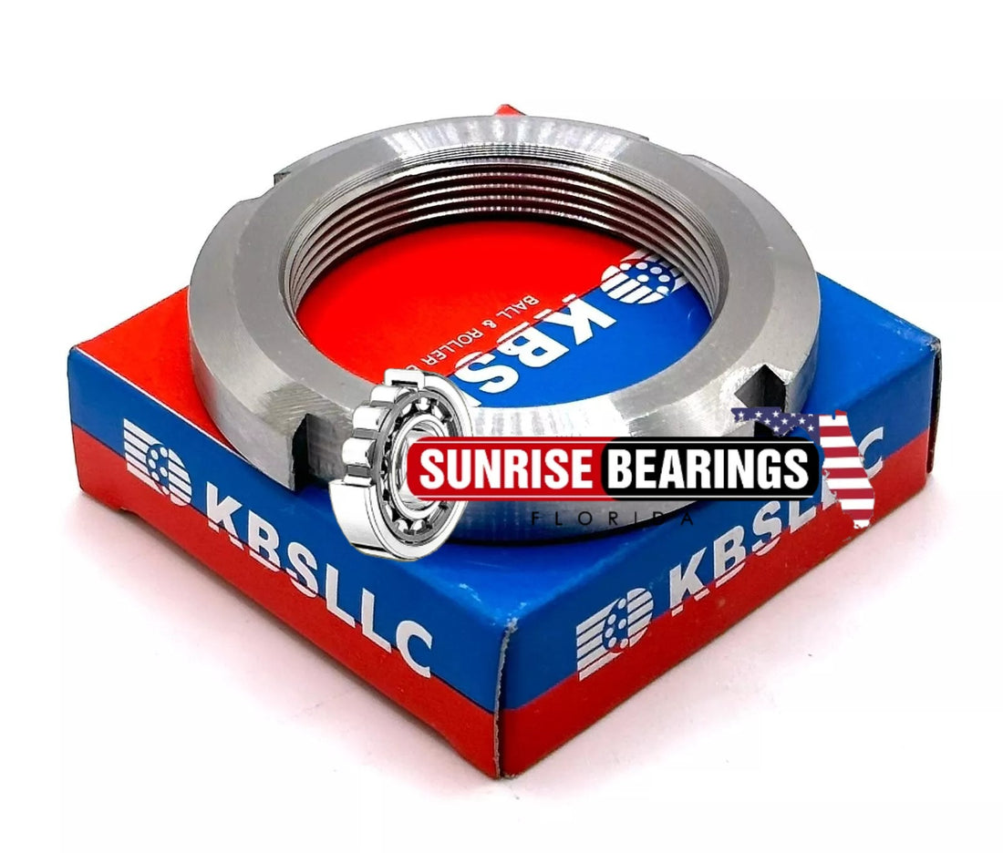 KBS KM 9 Standard Locknut Right Hand, Not Self-Locking Steel, Metric, M45 x 1.5 MM