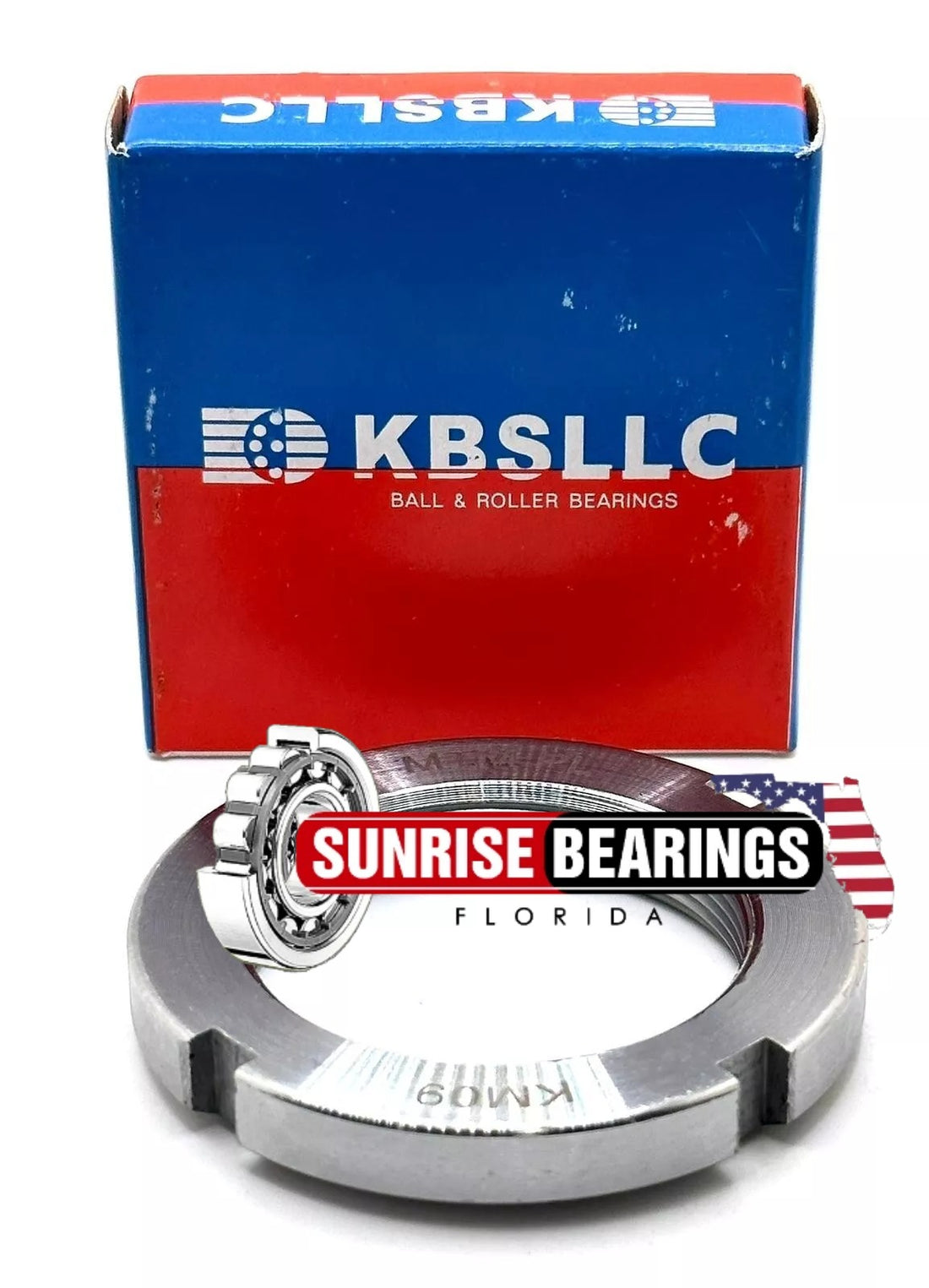 KBS KM 9 Standard Locknut Right Hand, Not Self-Locking Steel, Metric, M45 x 1.5 MM