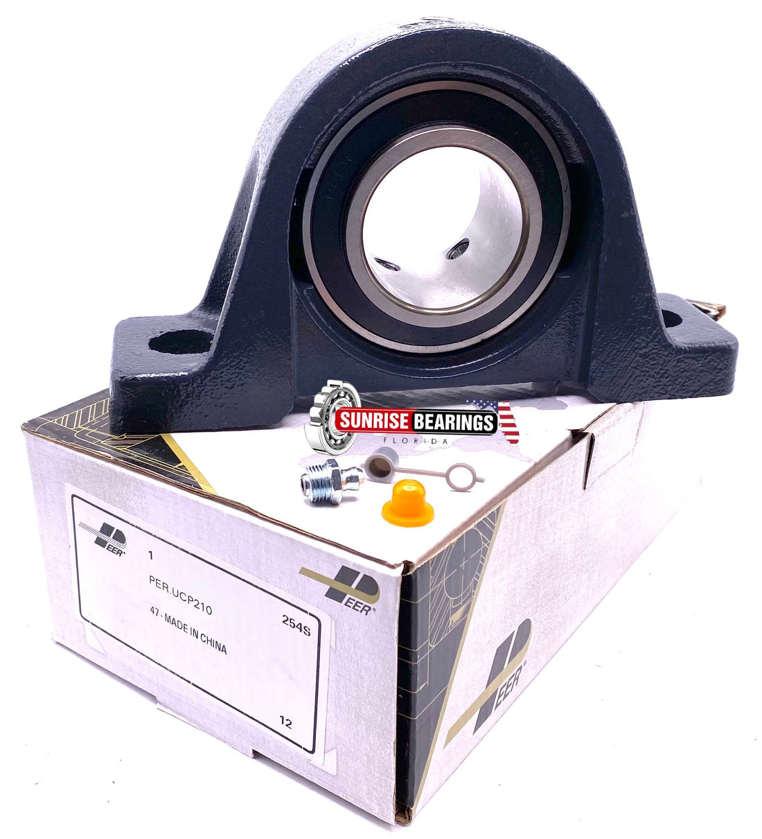 Peer Ucp210 Housing And Bearing Assembly Syj50Tf Uc210+P210 50 mm