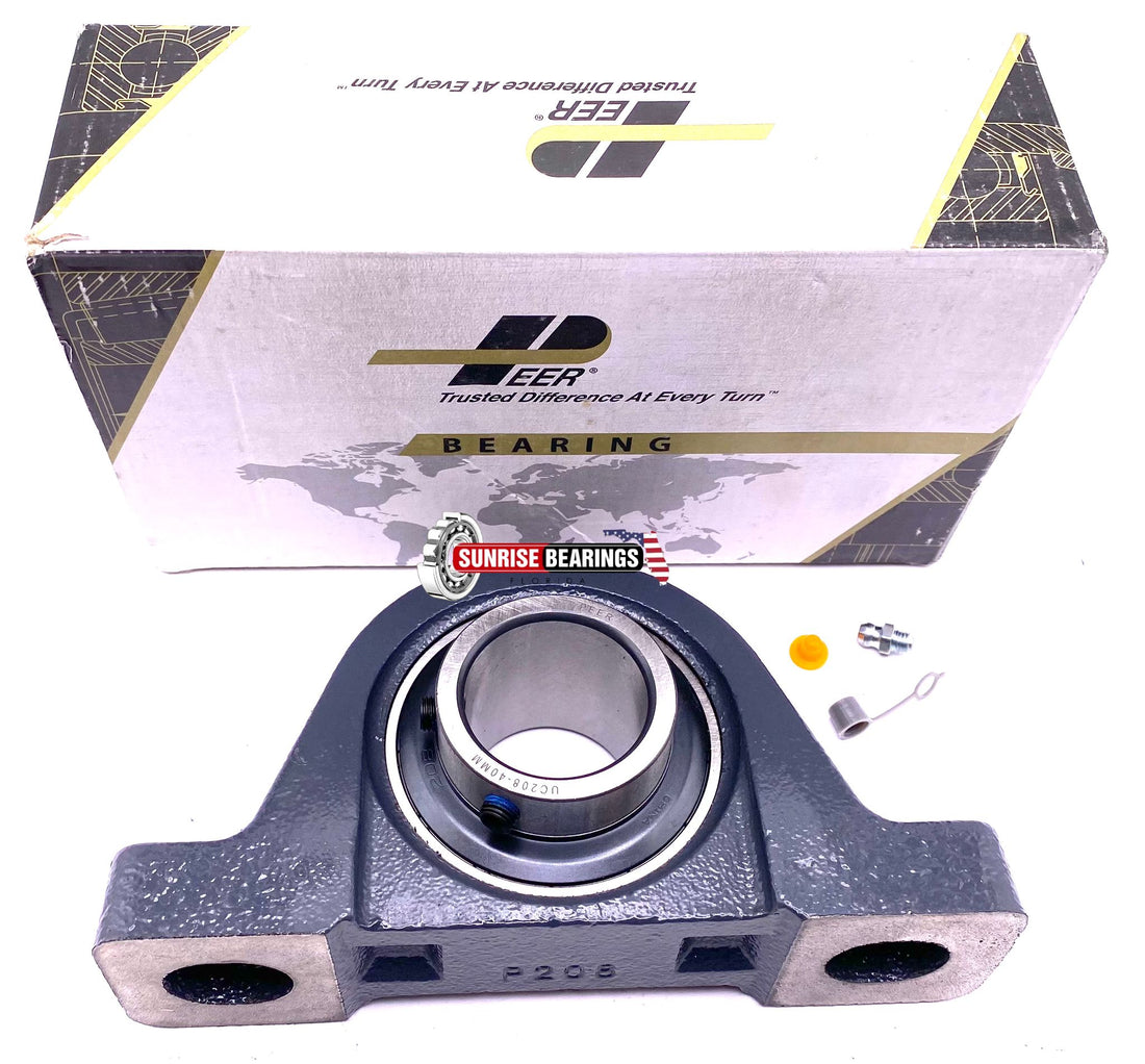 PEER UCP208 HOUSING AND BEARING UC208 + P208 40 mm Bore