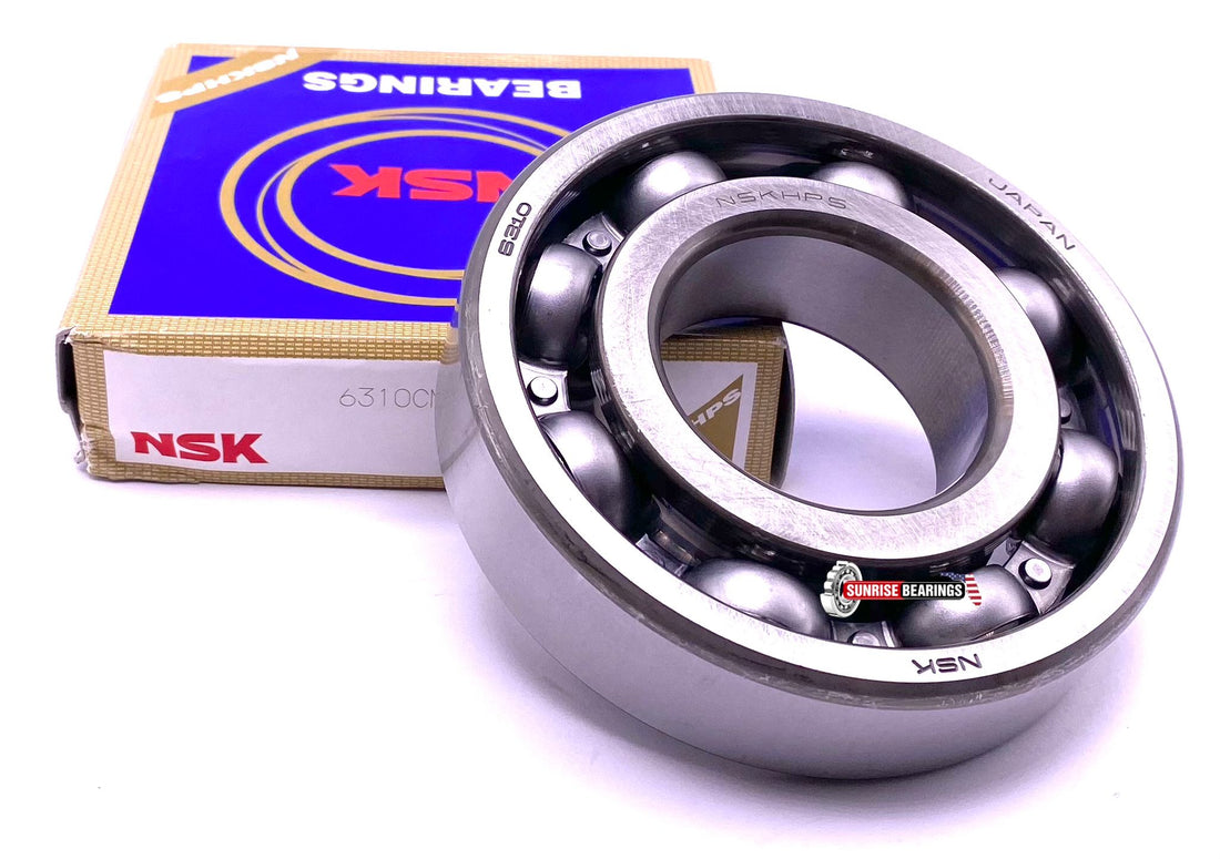 NSK 6310 CM Deep Groove Ball Bearing, Open Type, No Seals 50x110x27 mm