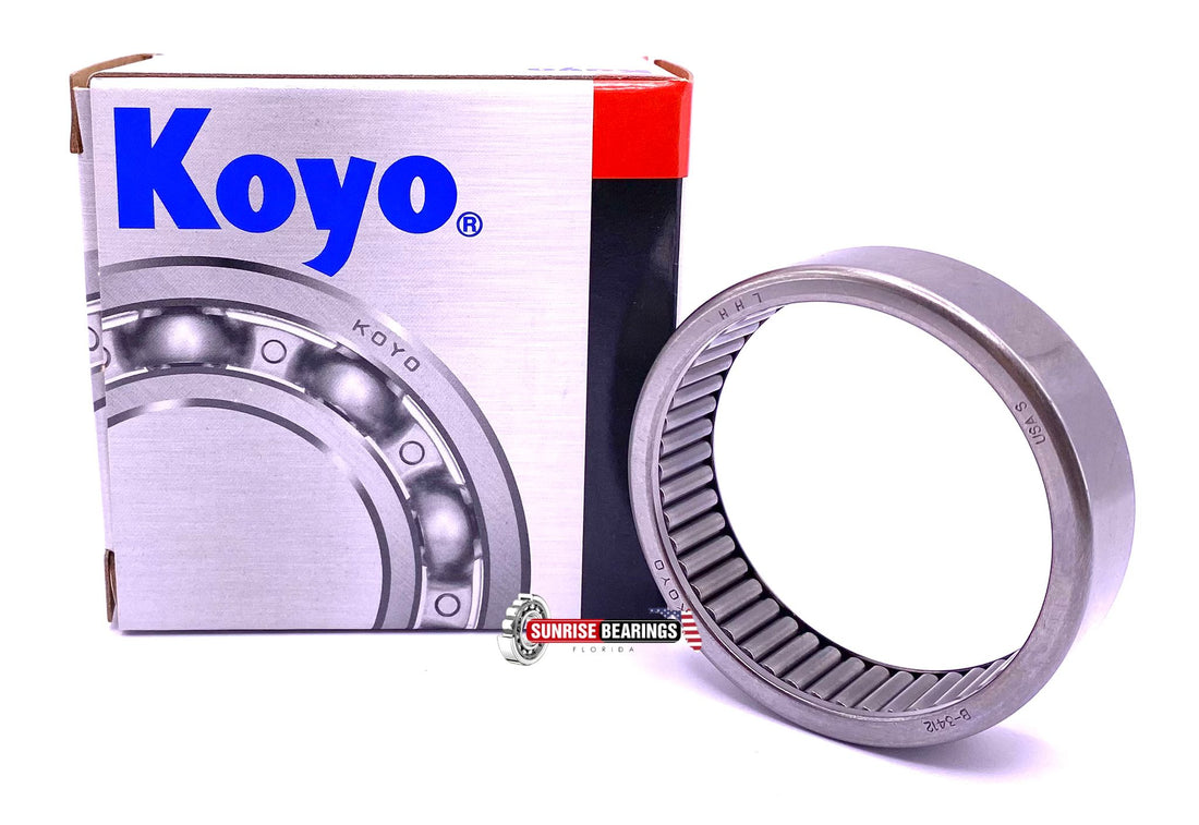 Koyo USA B3412 Needle Roller Bearing, Full Complement 2 1/8"x 2 1/2"x 3/4"
