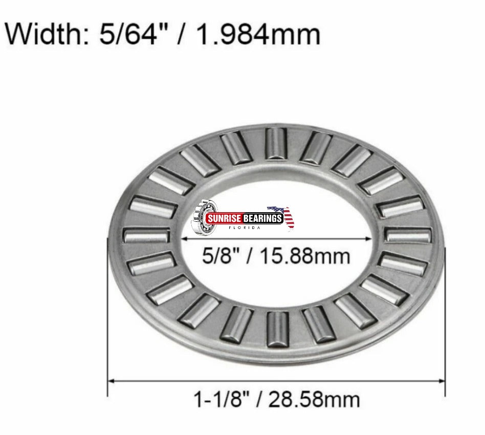 KOYO USA NTA1018 Needle Roller and Cage Thrust Assembly 5/8" x 1-1/8" x 5/64"
