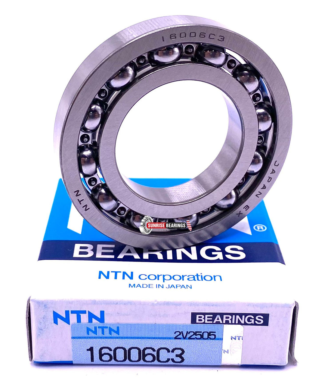 NTN 16003 C3 Deep Groove Ball Bearing, Open, No Seals 17x35x8 mm