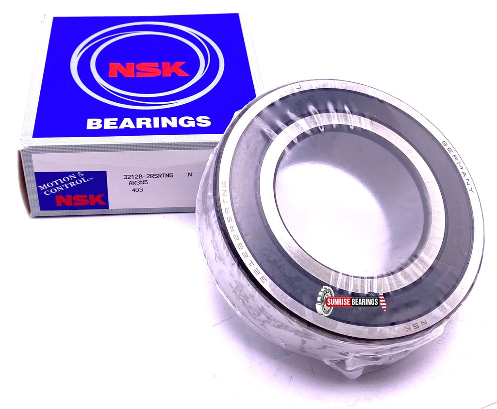 5212-2RS Double Row Angular Contact Bearing – 60x110x36.5 Mm, Sealed, Precision-Grade, 1.21 Lbs