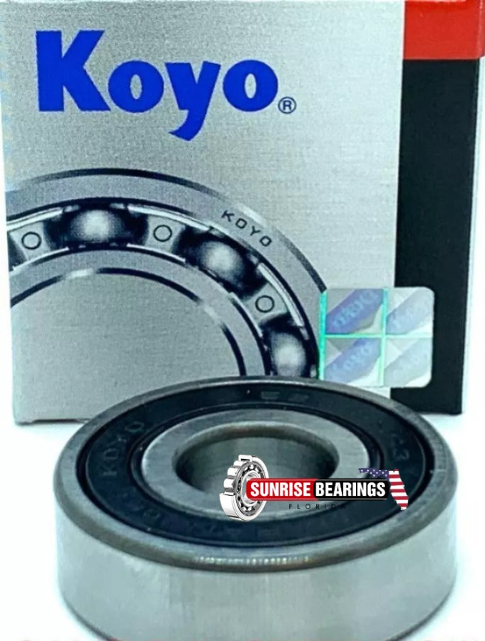 KOYO Japan 6201 2RS C3 Deep Groove Ball Bearing, Rubber Sealed 12x32x10 mm