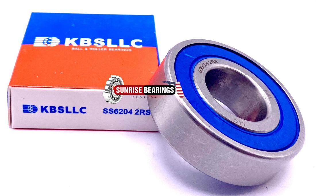 Kbs S6204 2Rs Stainless Steel Bearing, Rubber Sealed W6204 2Rs 20X47X14 mm
