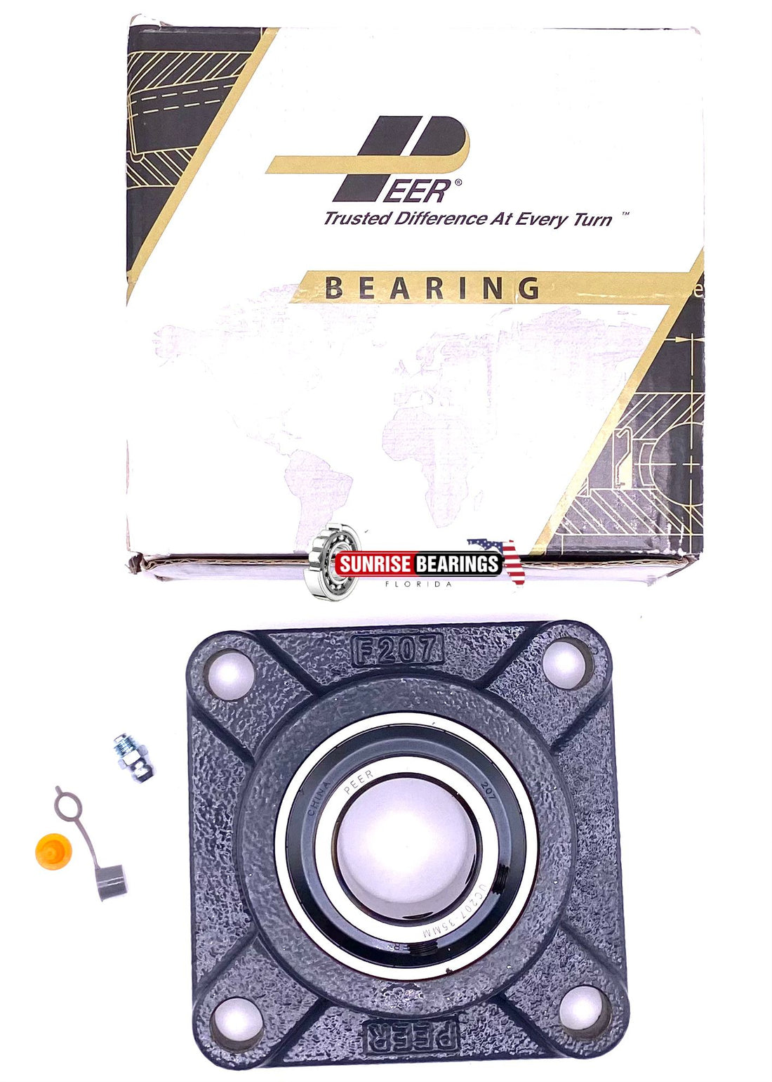 PEER UCF207 A BEARING and HOUSING FYJ35 TF GYE35KRRB + CJ07 UC207 + F207 35 mm