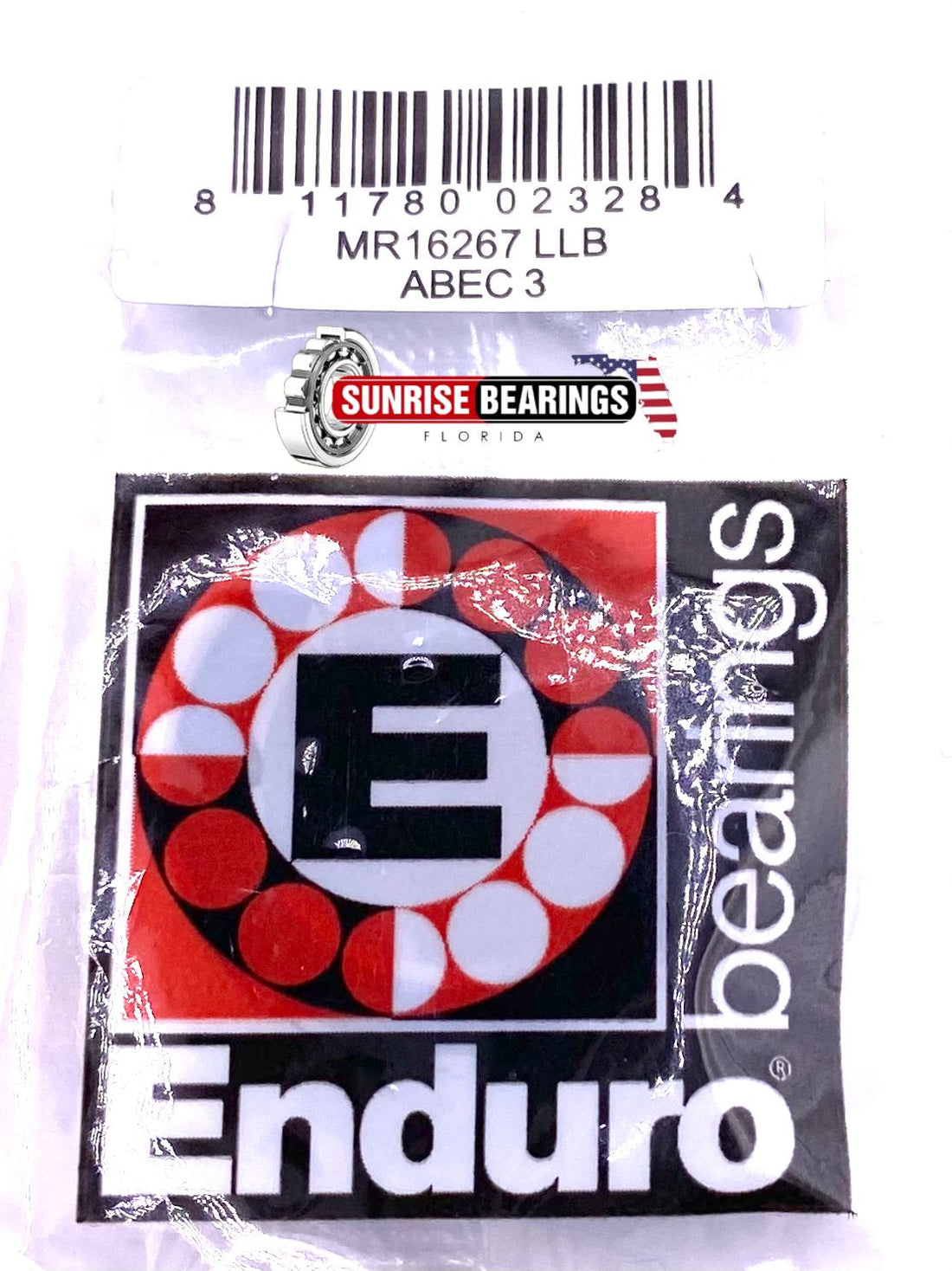 ENDURO MR16267 LLB BEARING for BICYCLE, RUBBER SEALED 16x26x7 mm