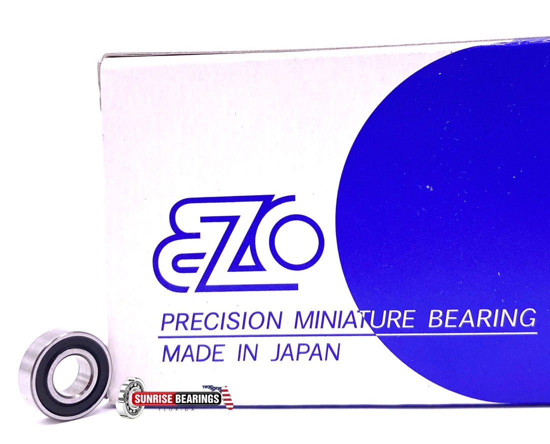 Ezo Japan Mr115 2Rs Deep Groove Ball Bearing, Rubber Sealed 628/5 2Rs 5X11X4 mm