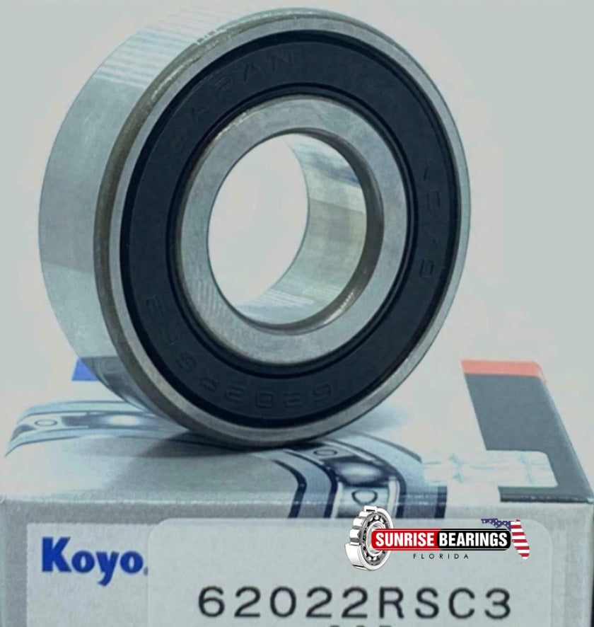 KOYO Japan 6202 2RS C3 Deep Groove Ball Bearing, Rubber Sealed 15x35x11 mm
