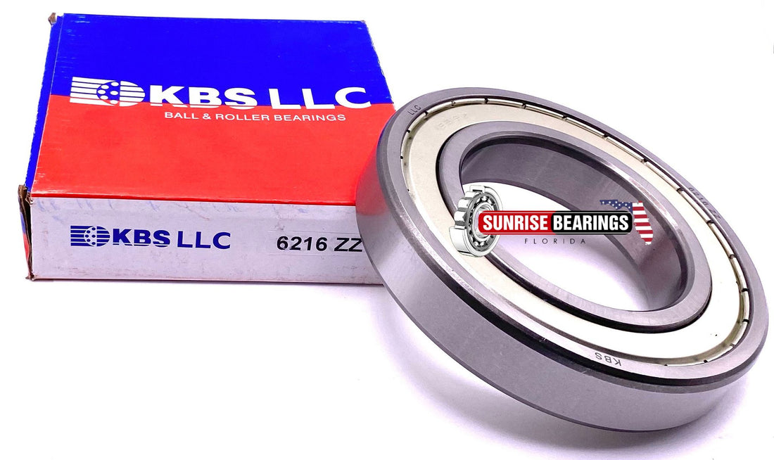 KBS 6216 ZZ DEEP GROOVE BALL BEARING, METAL SHIELDED 80x140x26 mm