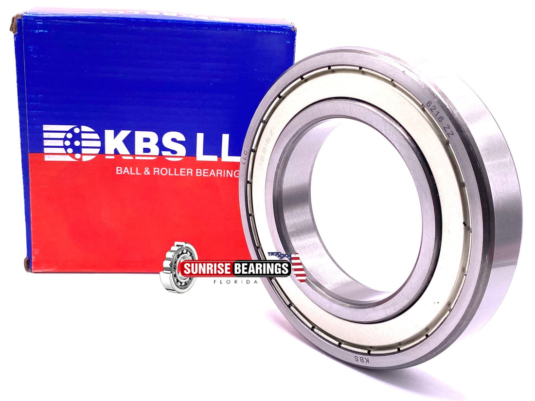 KBS 6216 ZZ DEEP GROOVE BALL BEARING, METAL SHIELDED 80x140x26 mm