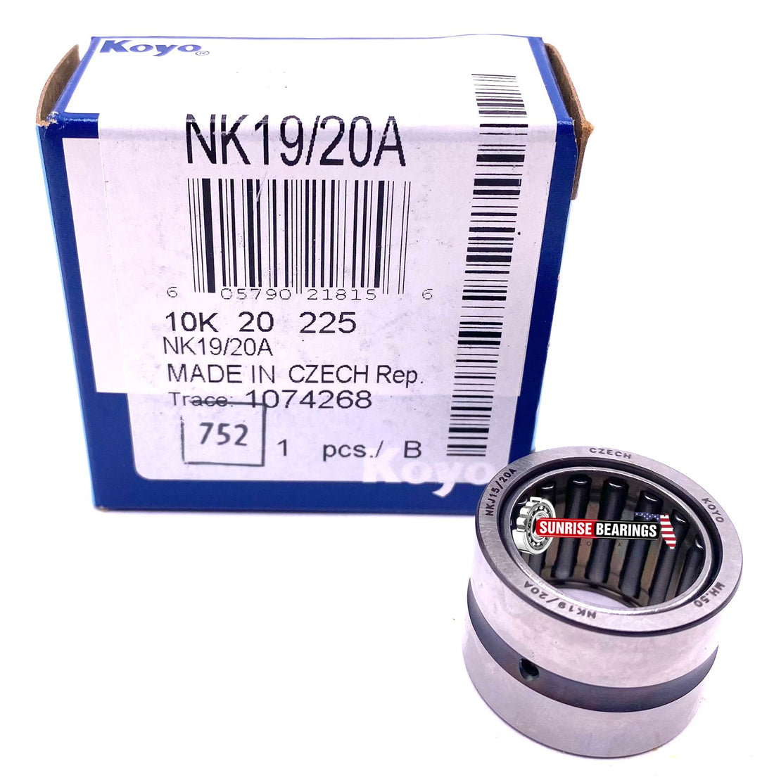 KOYO NK19/20 MACHINED NEEDLE ROLLER BEARING 19x27x20 mm