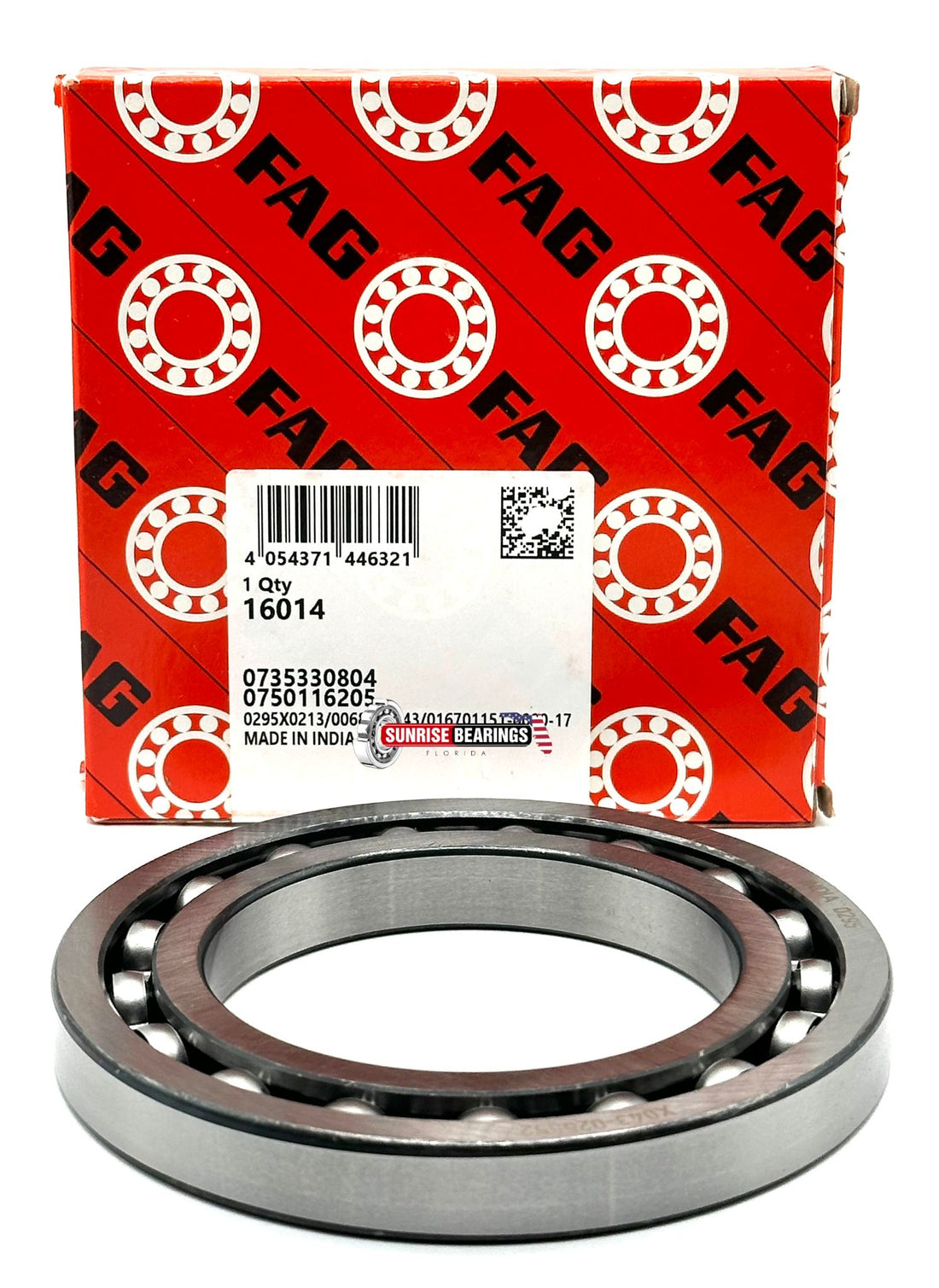 FAG 16014 RODAMIENTO DE BOLAS RANURADO PROFUNDO, ABIERTO SIN JUNTAS 70x110x13 mm