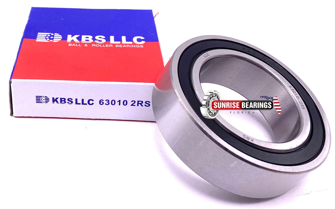 KBS 63010 2RS DEEP GROOVE BALL BEARING, RUBBER SEALED 50x80x23 mm