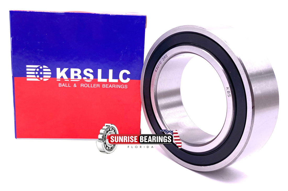 KBS 63010 2RS DEEP GROOVE BALL BEARING, RUBBER SEALED 50x80x23 mm