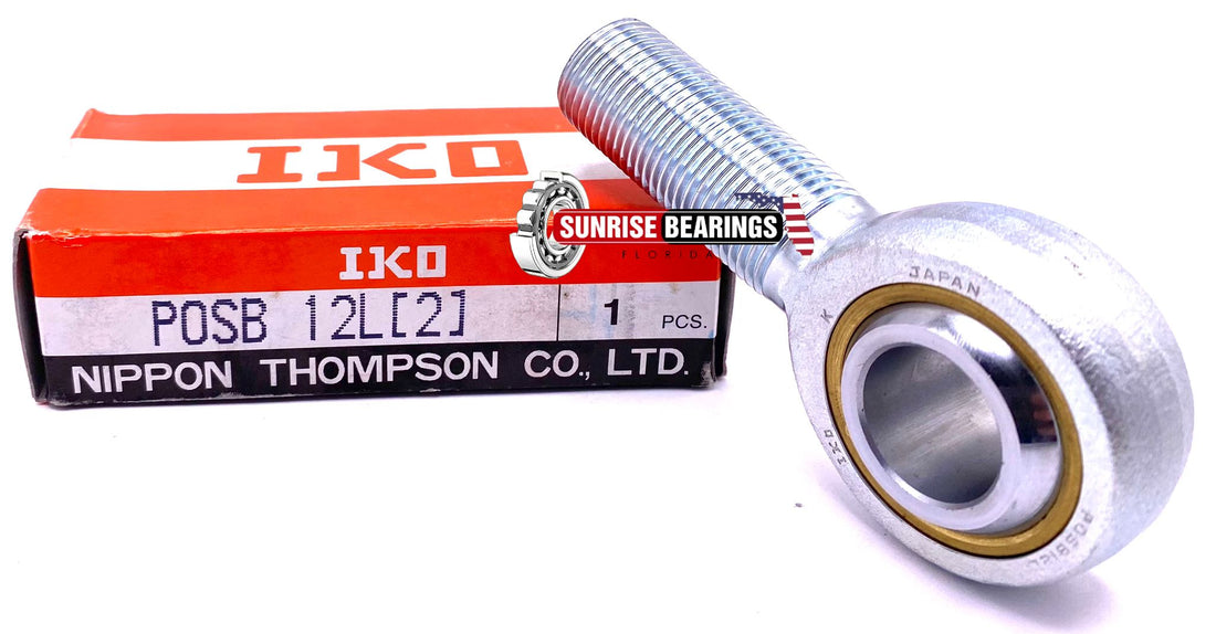 IKO JAPAN POSB12 L ROD END BEARING, LEFT HAND THREAD 19.05 x 44.45 x 22.23 mm