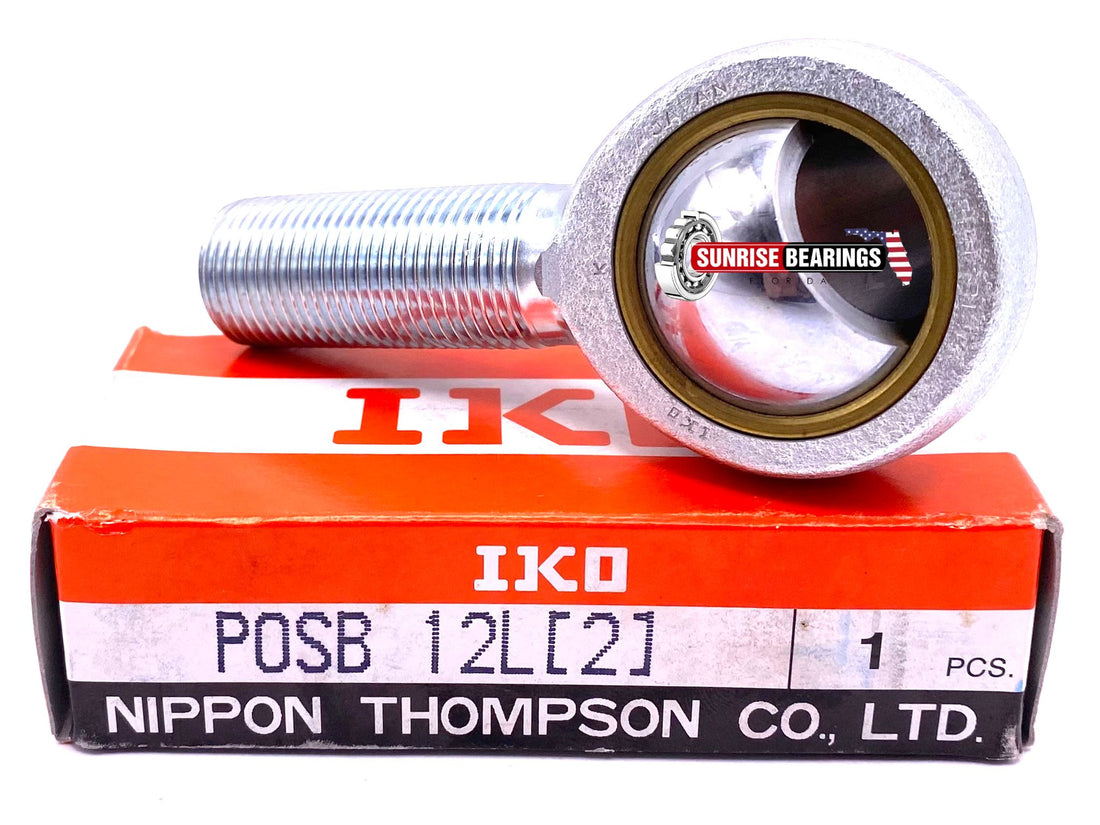 IKO JAPAN POSB12 L ROD END BEARING, LEFT HAND THREAD 19.05 x 44.45 x 22.23 mm