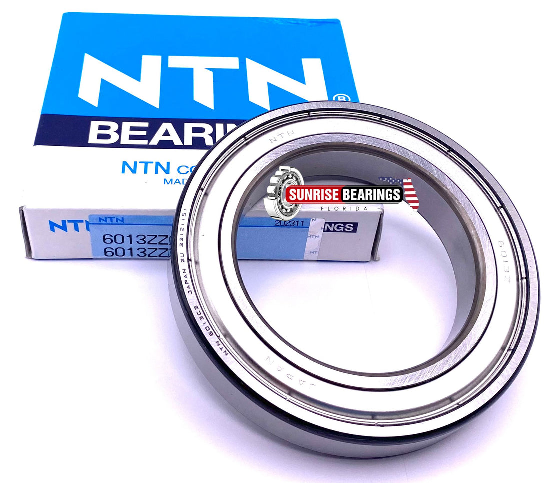 NTN 6013 ZZ DEEP GROOVE BALL BEARING, METAL SHIELDED 65x100x18 mm