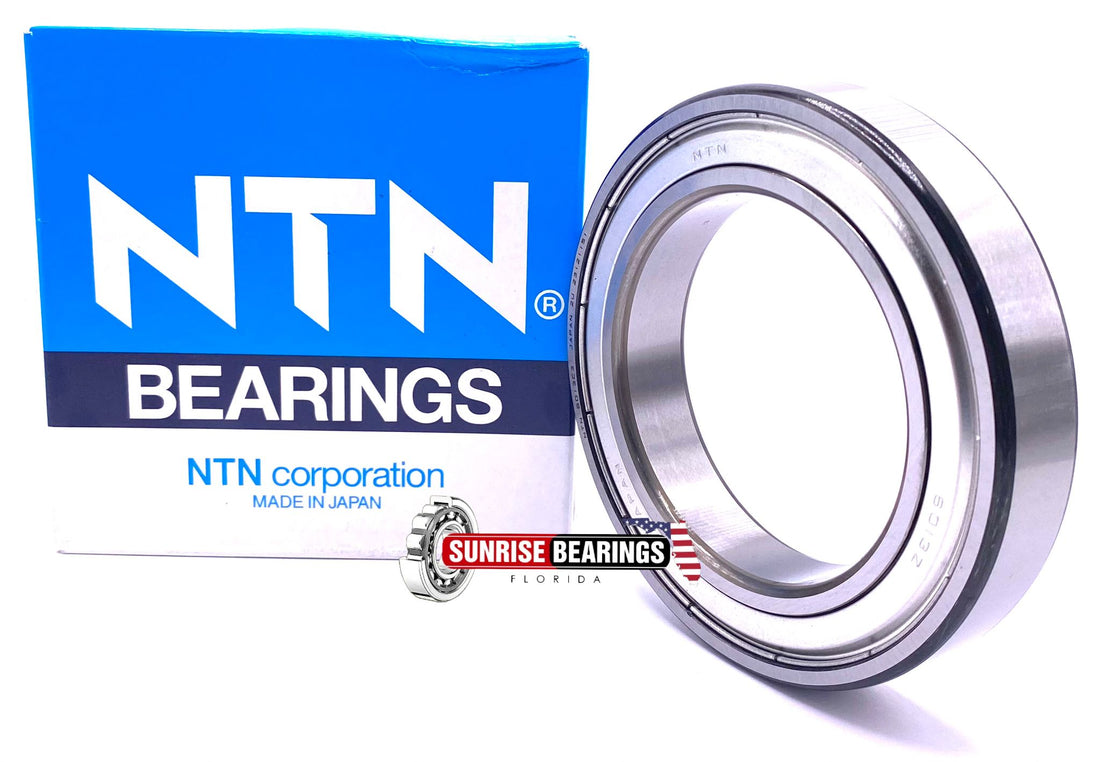 NTN 6013 ZZ C3 DEEP GROOVE BALL BEARING, METAL SHIELDED 65x100x18 mm