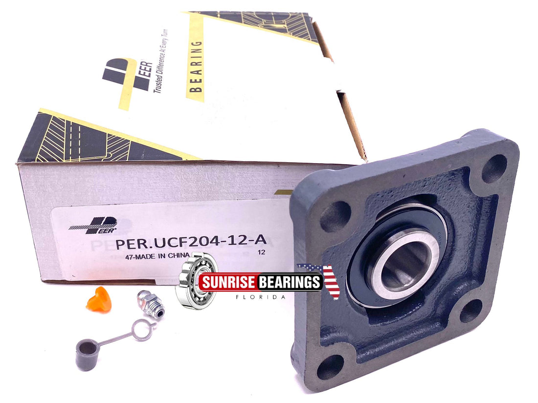 PEER UCF204-12 A HOUSING and BEARING FYJ3/4 TF YAR204-012-2F + FYJ504 3/4" Bore