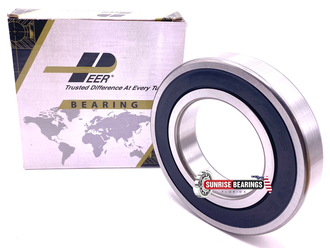PEER 6212 2RS C3 DEEP GROOVE Ball BEARING, Rubber Sealed 65x100x18 mm