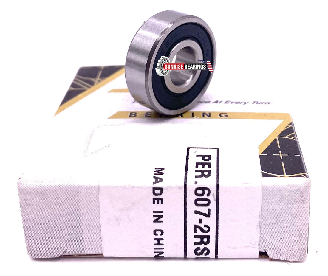PEER 607 2RS C3 DEEP GROOVE Ball BEARING, Rubber Sealed 7x19x6 mm