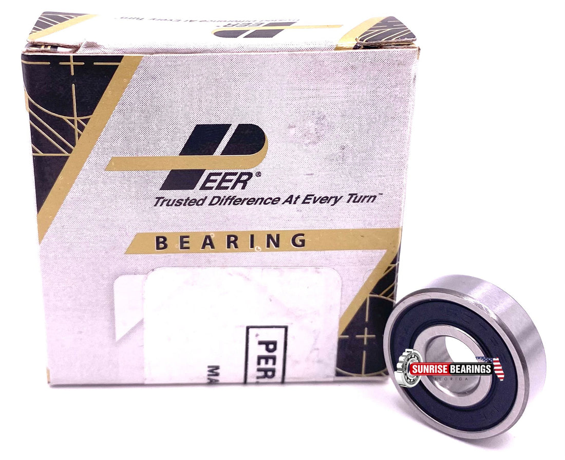 PEER 607 2RS C3 DEEP GROOVE Ball BEARING, Rubber Sealed 7x19x6 mm