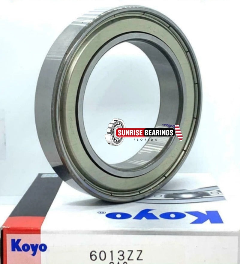 KOYO Japan 6013 ZZ C3 Deep Groove Ball Bearing, Metal Shielded 65x100x18 mm