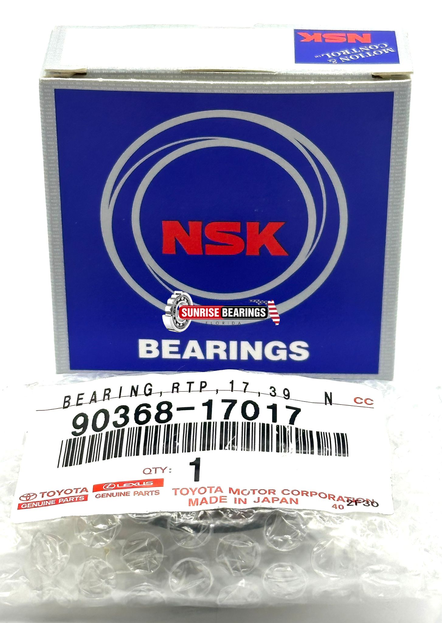 90368-17017 Toyota OEM Genuine BEARING (FOR REAR AXLE SHAFT OUTER