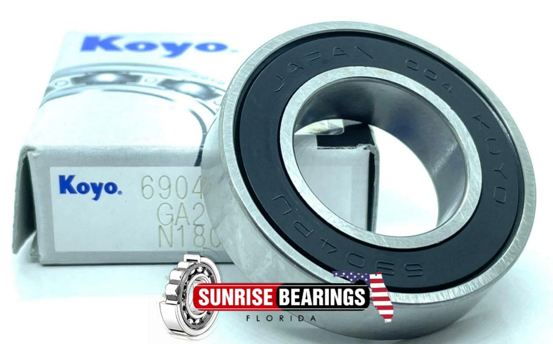 KOYO Japan 6904 2RS Deep Groove Ball Bearing, Rubber Sealed 20x37x9 mm