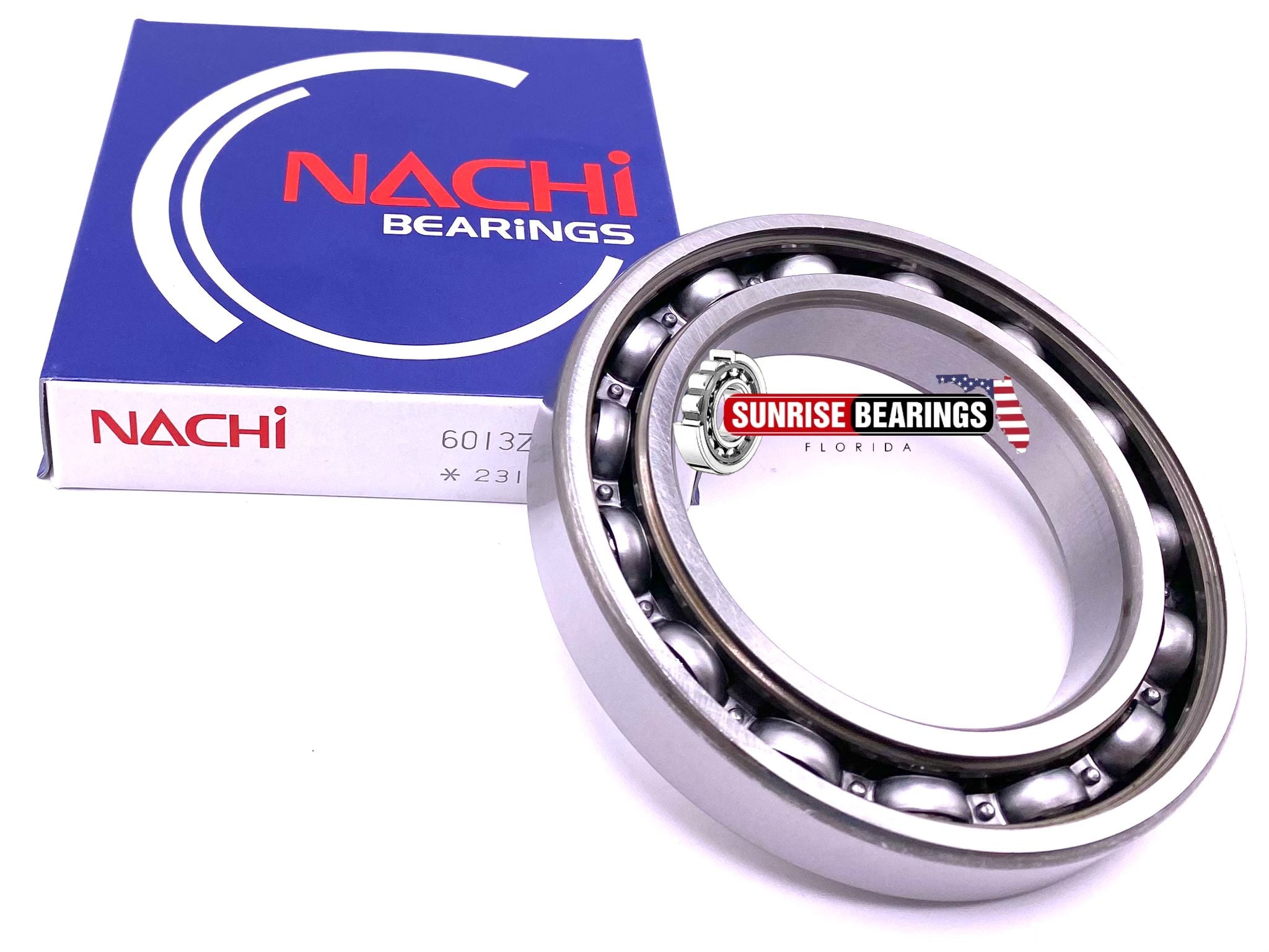 NACHI 6013 Z Ball Bearing , Metal SHIELDED ONE SIDE, Open ONE SIDE