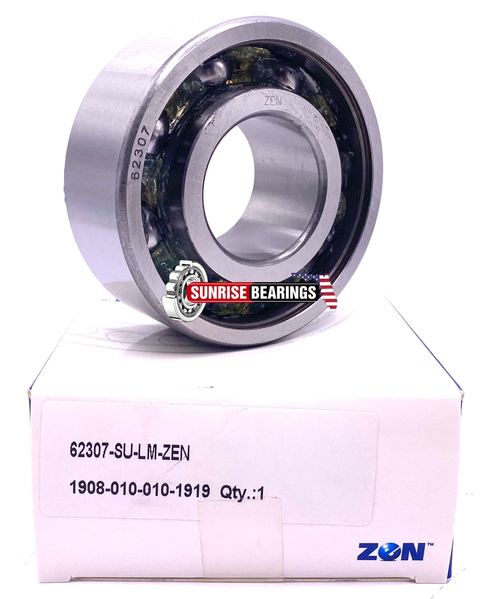 ZEN 62307 Deep groove ball bearing, Open Type, No Seals 35x80x31