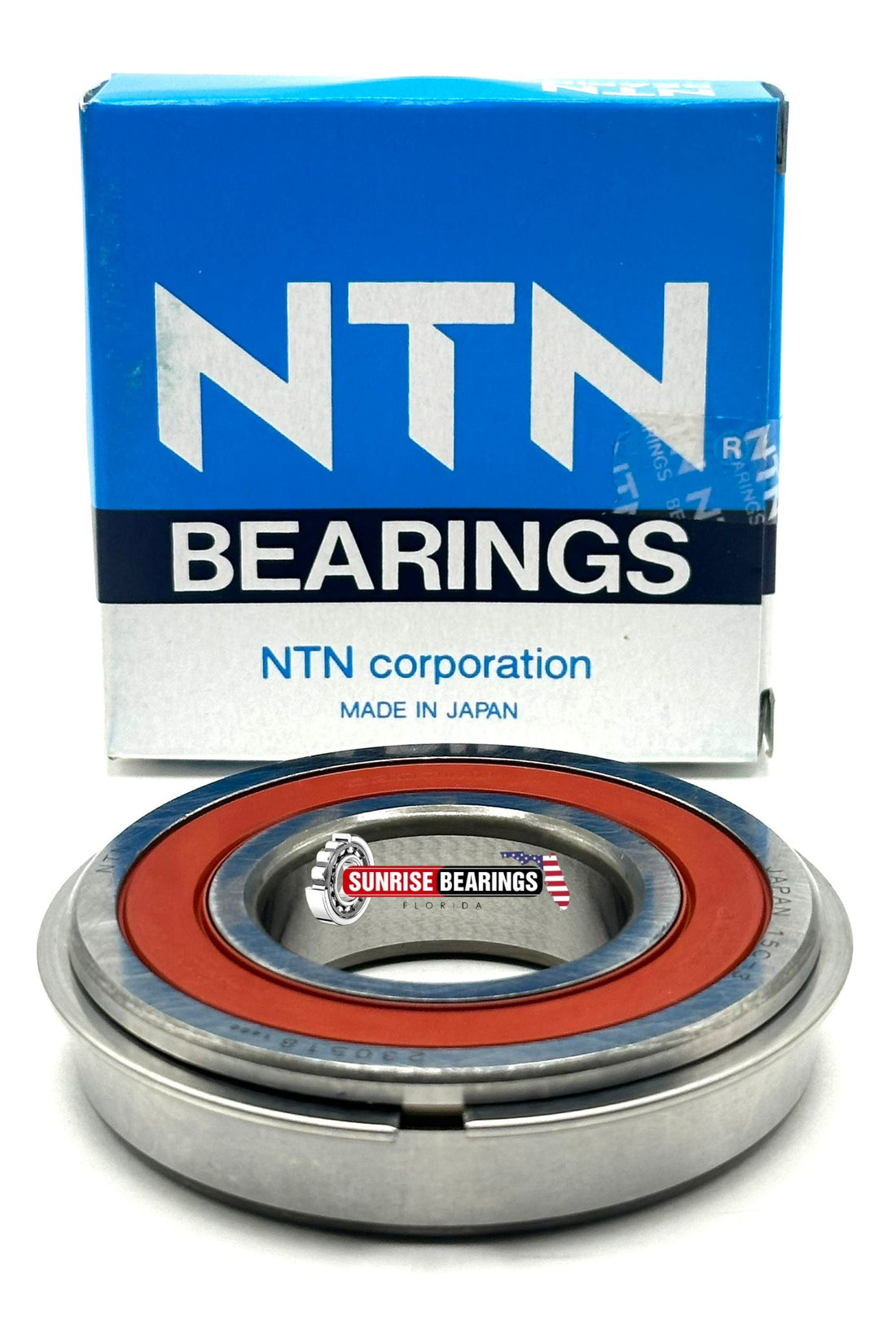 NTN JAPAN 6207 LLU NR BALL BEARING, RUBBER SEALED + SNAP RING 35x72x17 mm