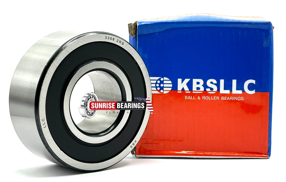 KBS 3308 2RS Angular Contact Ball Bearing, Rubber Sealed 40x90x36.5 mm