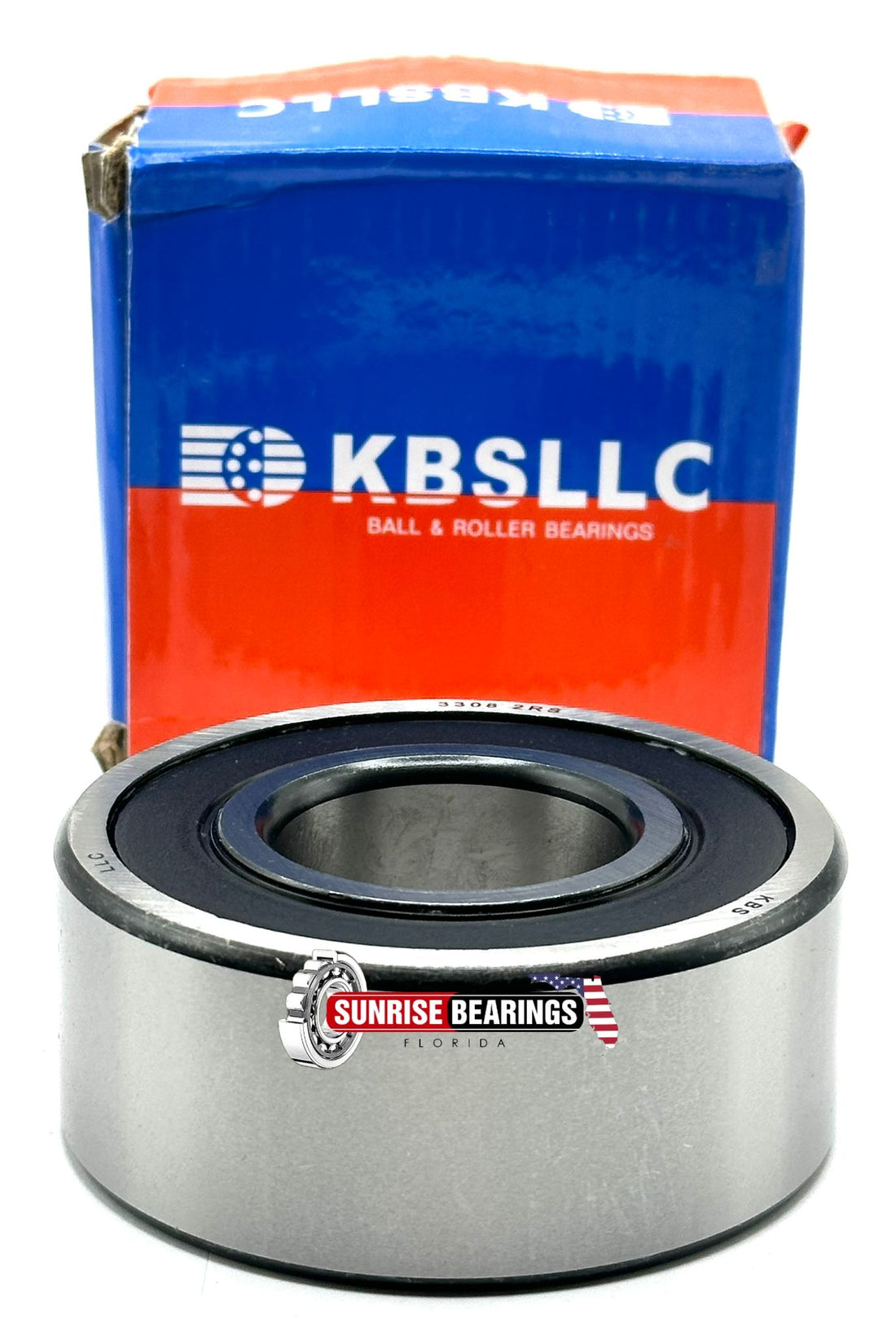 KBS 3308 2RS Angular Contact Ball Bearing, Rubber Sealed 40x90x36.5 mm