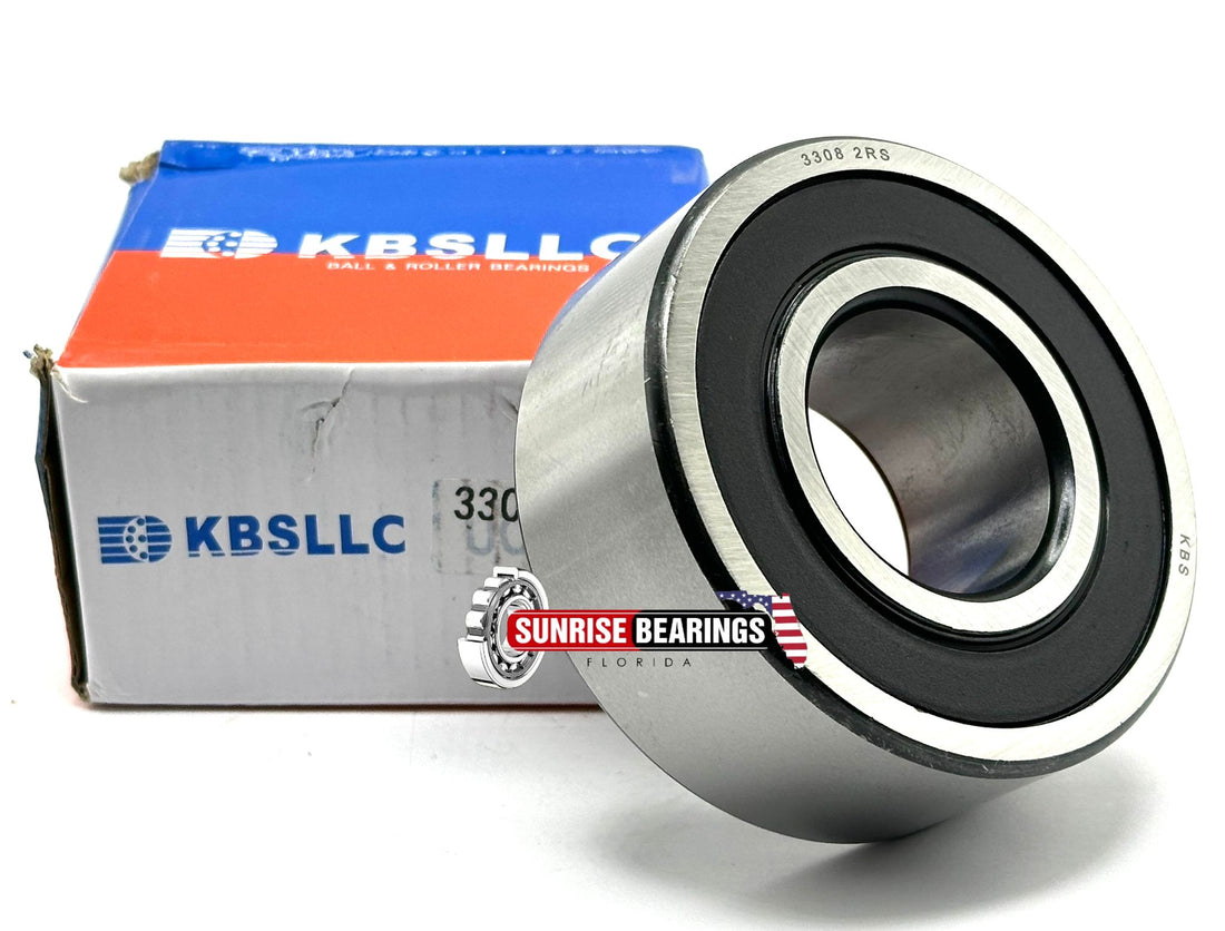 KBS 3308 2RS Angular Contact Ball Bearing, Rubber Sealed 40x90x36.5 mm