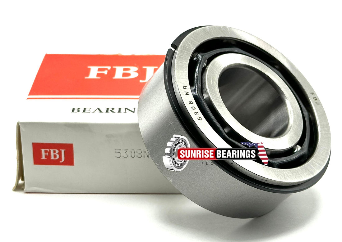 FBJ 5308 NR Ball Bearing + OPEN TYPE Nop Seals + Snap Ring 3308 NR 40x90x36.5 mm